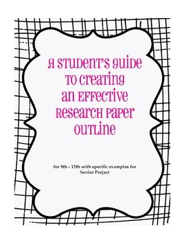 Preview of Student's Guide to Creating an Effective Research Paper Outline