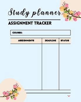 Preview of Students Planner