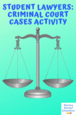 Student Lawyers: Criminal Court Cases with PowerPoint CCSS