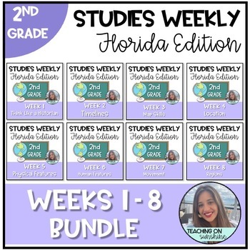 Preview of Studies Weekly 1-8 Bundle Florida Edition 2nd grade!