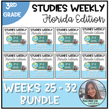 Preview of Studies Weekly 25-32 Bundle Florida Edition 3rd grade!