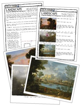 Studio Art: Landscape — Foreground Middleground Background Worksheet Lesson