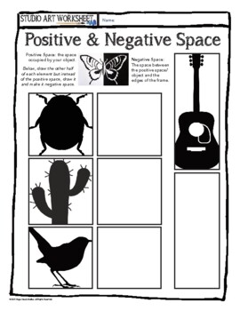 simple positive negative drawing