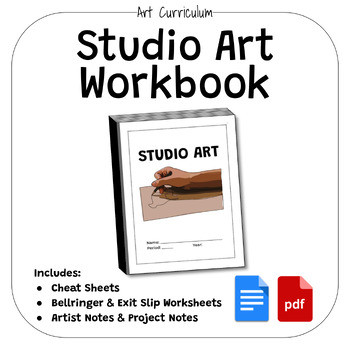 Preview of Studio Art Workbook For The Entire Year