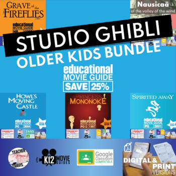 Preview of Studio Ghibli Movie Guide Older Kids Bundle | 5 Movie Guides | SAVE 25%