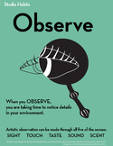 Studio Habits Poster: Observe