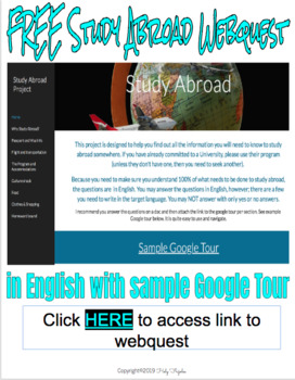 Preview of Study Abroad Webquest