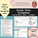 Study College Planner Template - ADHD and Autism Time Mana