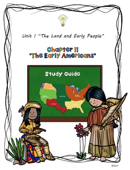 Preview of Study Guide 5th Gr S. Studies Chapter 2 Earliest Americans Harcourt US History