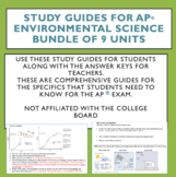 Study Guide Bundle for AP Environmental Science Units 1-9
