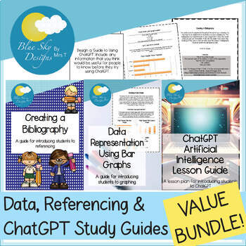 Preview of Data, Referencing and ChatGPT Study Guides VALUE BUNDLE