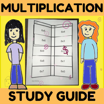 Preview of Study Guide Multiplication Facts Flipbook BUNDLE