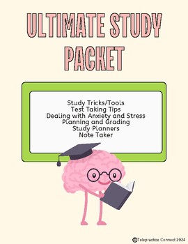 Preview of Ultimate Study Packet - Tests and Finals, Planners, Stress Management