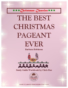 Preview of Study Guide: The Best Christmas Pageant Ever Workbook