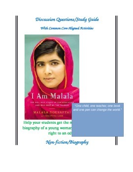 Preview of Study and Discussion Guide for I Am Malala, by Malala Yousafzai