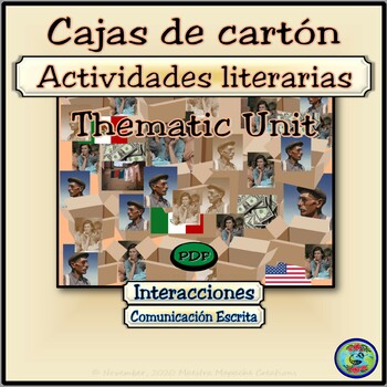 Preview of Cajas de cartón Thematic Unit And Study Guide