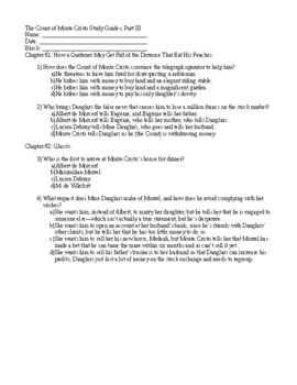 Preview of Study Guides: The Count of Monte Cristo, Part III