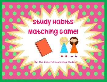 Preview of Study Habits Matching Card Game