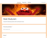 Study Jam: Heat Google Form