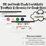 SOL and Finals Study Log Website Template & Elements for G