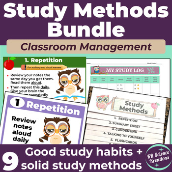 Preview of Study Methods and Study Skills Bundle for Middle/High School