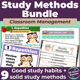 Study Methods and Study Skills Bundle for Middle/High School