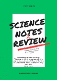 Study Notes Template for Science