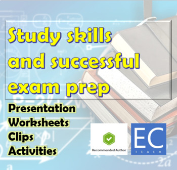 Preview of Study Skills - Presentation and Worksheets