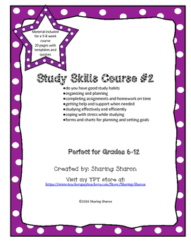 Preview of Study Skills Course