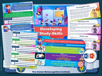 Preview of Study Skills Development Toolkit [Study Skills, Metacognition, Metacognitive]
