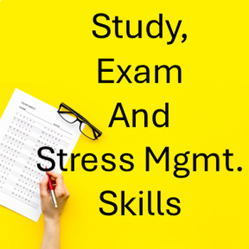 Preview of Study Skills, Exam Skills, and Stress Management Skills Bundle!!