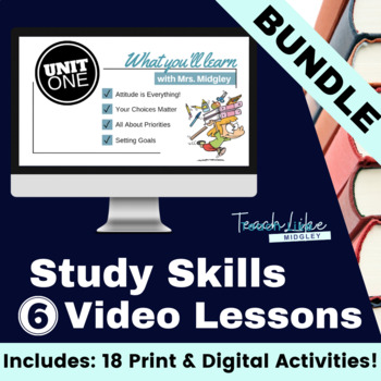 Preview of Study Skills Video Lesson Bundle