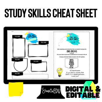 Preview of Study Skills Graphic Organizer