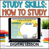 Study Skills How to Study Digital Lesson Google Slides™ and PPT