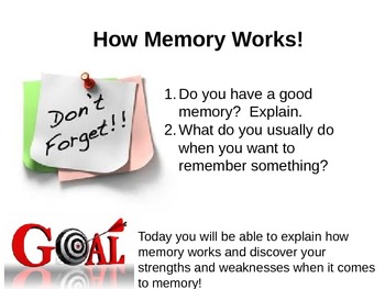 Preview of Study-Skills Mini-lesson:  How Memory Works!