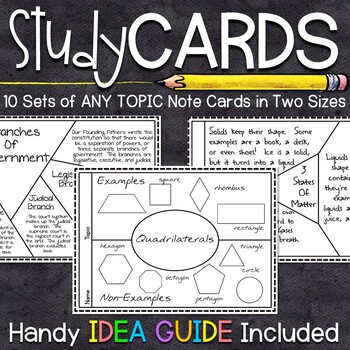 Preview of Note Taking Graphic Organizers | Study Skills Activities