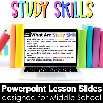 Preview of Study Skills Powerpoint Teaching Slides