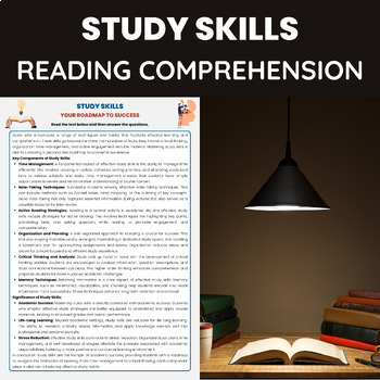 Preview of Study Skills Reading Comprehension Worksheet | Note-Taking and Memory Techniques