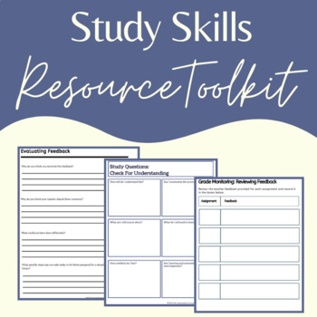 Preview of Study Skills Resource Bundle