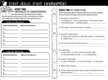 Preview of Study Skills Study Environment Questionnaire for Students with ADHD and Others