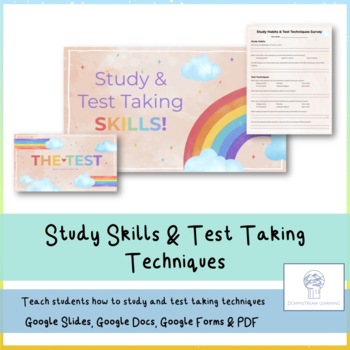 Preview of Study Skills & Test Taking Techniques - Presentation & Student Survey