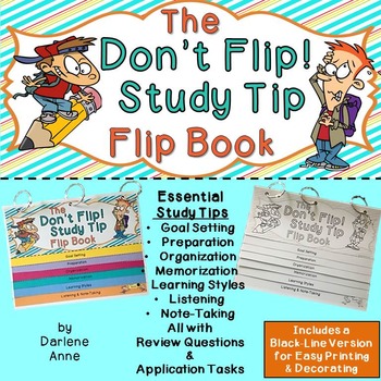 Preview of Study Skills and Tips: Flip Book for Middle School