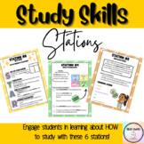 Study Skills for the Library and Classroom - Stations Acti