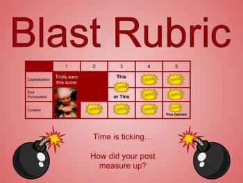 Preview of Study Sync Blast Rubric for Peer Review