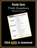 Study Sync Think Questions Reference Sheet
