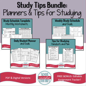 Preview of Study Tips Bundle