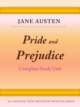 Preview of Study Unit to be used with Pride and Prejudice by Jane Austen