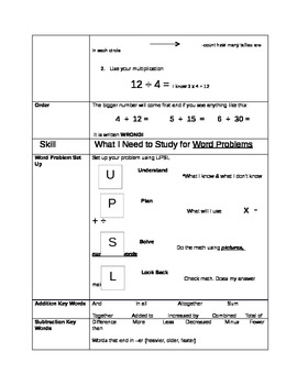 Preview of Study guide for NYS 3rd grade math test