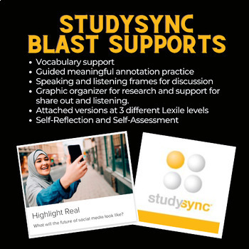 Preview of StudySync Blast Supports: "Highlight Real" Blast