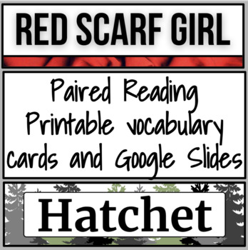 Preview of StudySync Paired Reading Vocabulary: Red Scarf Girl & The Hatchet
